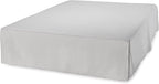 Amazon Basics Lightweight Pleated Bed Skirt, Full, Light Grey, Solid