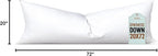 Pillowflex Synthetic Down Pillow Insert - 20x72 Down Alternative, Ultra Soft Body Pillow, Large King Body Bed Sleeping Pillow - 1 Decorative Pillow Form