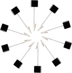 10pcs Table Number Holder Name Place Card Holder Memo Clip Holder Stand Note Holder Pictures Card Paper Menu Clip (Black)