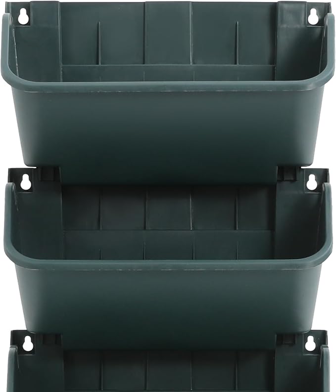 Self-Watering Wall-Mounted Planter, Vertical Garden Planter Set with 18 Pots, Stackable Plant Grow Pots with Electronic Timer for Growing Veggies, Fruits, Herbs, Flowers.