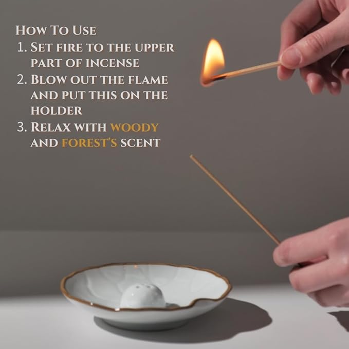 Incense Sticks (Sandalwood), 120 Sticks, Korean Incense Stick, Over 90% Natural Scents, Premium Quality, Beige (Hinoki)