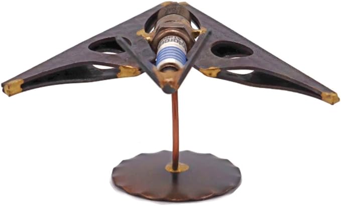 Stealth Plane (F-117) Collectible Handmade Metal Art Figurine, Desk Accessories, Trophy, Boss Gift, Home Office Décor, Aircraft