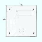 HELPLEX Picture Frames, 6 Pack 4x4 inch Acrylic Picture Frame Clear 4 x 4 Photo Frames Magnetic Picture Frames Ready for Tabletop Display, Effectively Protect Photos from Fading and Yellowing