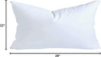 MoonRest® 22x28 Inch Synthetic Down Alternative Rectangle Pillow Insert Form Stuffer for Sofa Shams, Decorative Throw Pillow, Cushion and Bed Pillow Stuffing - Hypoallergenic 22“X 28”