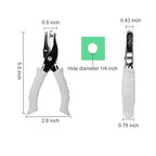 1/4” Circle Shaped Hole Puncher,Handheld Single Hole Punch with White Soft Grip Handle,One Hole Paper Punch for Paper Crafts Tag in Home, Office, Classroom.