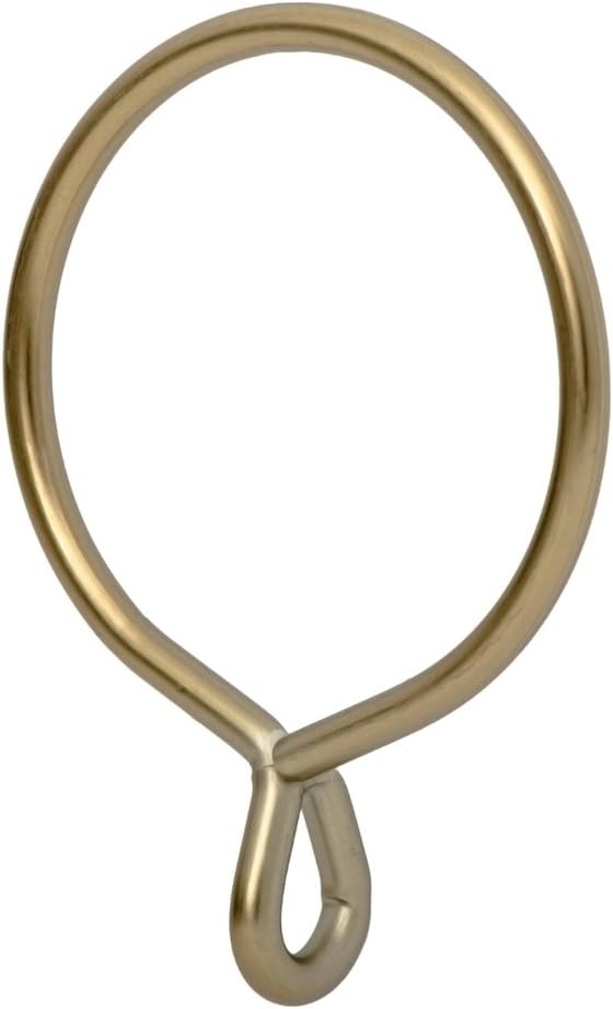 Ivilon Drapery Eyelet Curtain Rings - 2.3" Ring for Curtain Hook Pins, Set of 14 - Warm Gold