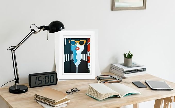 [3-Pack Kids Artwork Frames Changeable - Kids Art Frames Front Opening 8.5 x 11 Holds 150 Pics, Artwork Frames for Kids Art, Kids Art Frame Ideal for Portfolio, Pictures, Drawings (White)