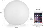 Mr.Go 14-inch LED Ball Light, Cordless Rechargeable Globe Lamp w/Remote, 16 RGB Color Changing Dimmable Mood Lamp, Waterproof Decorative Glow Orb Light for Home Outdoor Garden Patio Pool Party Decor