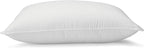 Amazon Basics Down Alternative Pillow for Back Side Sleepers, Medium Density, Standard Size, 26" x 20", 2-Pack, White