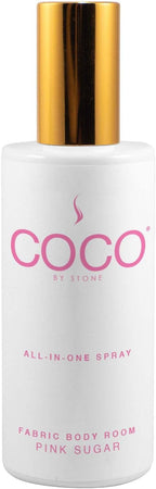 COCO by Stone 5oz All-in-One Spray (Pink Sugar) Shake & Spray Formula for Fabric, Pillows, Interiors, Clothing, Home Fragrance Accessories, Room Perfume, Room Deodorizer, Vegan & Cruelty-Free