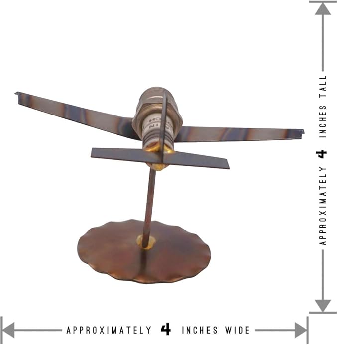 Jet Plane Collectible Handmade Metal Art Figurine, Desk Accessories, Trophy, Boss Gift, Home Office Décor, Airplane