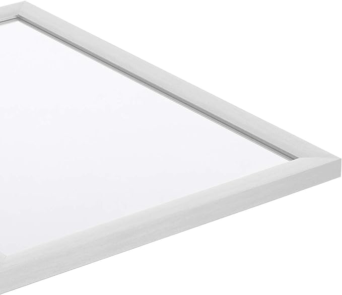 Amazon Basics Rectangular Wall Mount Mirror 20" x 28", Standard Trim, Nickel