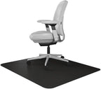 RESILIA Office Desk Chair Mat - for Low Pile Carpet (with Grippers) Black, 48 Inches x 48 Inches, Made in The USA