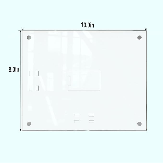 HELPLEX Picture Frames, 6 Pack 8x10 inch Acrylic Picture Frame Clear 8 x 10 Photo Frames Magnetic Picture Frames Ready for Tabletop Display, Effectively Protect Photos from Fading and Yellowing