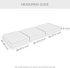 Yates Home PU Leather Couch Sofa Cushion Slipcover Water-Proof Elastic Chair RV Seat Covers Loveseat Sofa Furniture Protector Slip Cover for Seater Replacement Living Room（3 Pieces, Beige）