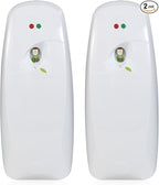 2PCS Automatic Air Freshener Spray Dispenser - Commercial and Home Use - Multiple Time Scent/Mist Release Settings for Room/Restroom Sprayer,Air Freshener not Included,White