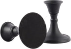Rely+ Candlestick Holders Set of 2 Mini Stand Dinning Coffee Table Centerpiece Candle Holders Taper Candlesticks Holders Decor Home Easter Candle Holder for Mantel Wedding Party (Black)
