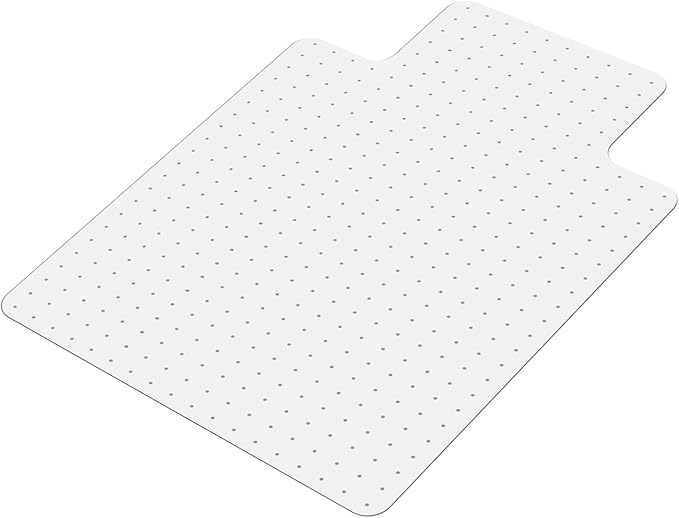 SALLOUS Chair Mat for Carpet, 36" x 48" Office Heavy Duty Chair Mat with Lip, Gaming Chair Mat for Carpeted Floors, Floor Protector Computer Desk Mat for Home Office (Clear, Extended Lip)