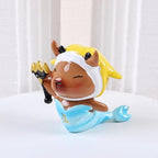 Capybara Zodiac Figurine, Capricorn Animal Theme Desk Decor, Resin Collectible (Capricorn)