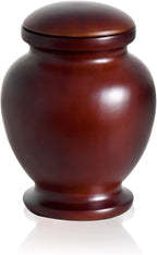 Elegant Wood Vase Urns for Human Ashes Adult,for Adults up to 200lbs, Cremation urn (Oval)