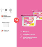 CANAGER Moisture Absorber Box, Lemon Rose-6 packs, Dehumidifier for Closet, Bedroom and Kitchen, Odor Eliminator,Moisture Absorber 12.5 oz.