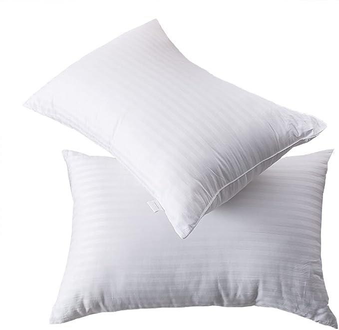 tuphen Bed Pillows for Sleeping: Standard Size Microfiber Pillows 2 Pack - Ultra Soft Breathable Down Alternative Pillows - Hotel Luxury Collection Pillows for Back Stomach or Side Sleepers