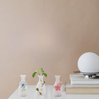 Handmade Ceramic Small vase Creative mini vase Home Decoration Ornament with 3D Floral Design (3D Flowers-3PCS)