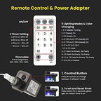 Multicolor Crystal Globe String Lights Plug in 116 Ft. 200 LED 8 Modes with Remote,Waterproof Fairy String Lights for Indoor Outdoor Bedroom Party Wedding Garden Christmas Tree Decor