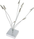 1 Piece Desktop Photo Holder, with 8 Metal ClipsPicture HolderCard Holder Holder for Sticky NotesPost-it NotesPhotosChristmasWeddingCard Displays