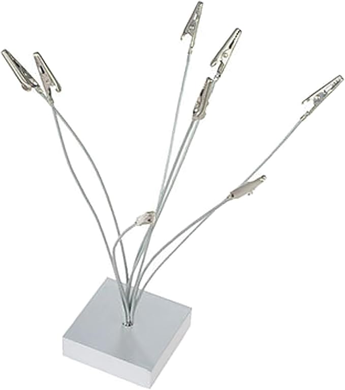 1 Piece Desktop Photo Holder, with 8 Metal ClipsPicture HolderCard Holder Holder for Sticky NotesPost-it NotesPhotosChristmasWeddingCard Displays