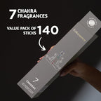 Folkulture Incense Stick for Home | Set of 7 Organic Insenses (140) Insence-sticks for Relaxation with 60 Minute Burn Time | Frankincense, Sage & Tea, Lavender & Peppermint | Non-Toxic Inscents-sticks