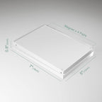 Syntrific 5x7 Acrylic Photo Frame 5Pack Premium Acrylic Photo Frame Magnetic Picture Frames Clear