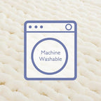 Bigacogo Chunky Knit Throw Blanket for Couch, 51x63 inches, 100% Hand Knitted with Thick Jumbo Chenille Yarn, Cozy Soft Large Rope Knot Cable Crochet Blankets for Sofa Bed Living Room, Ivory