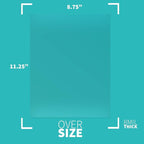 Binditek 200 Pack 8 Mil Clear PVC Binding Presentation Covers, Oversize, 8.75x11.25 Inches, Square Corner, Unpunched, Office School Supplies