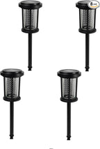 EcoGreen Outdoor Pathway Solar Light, 4pcs Pack,Garden Patio Balcony Walk Way Lights, Aluminum Leg, 5000K Daylight, IP65 Waterproof, 2.44*13.4in