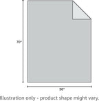 YnM Chunky Throw Blanket, Medium-Weight, Hand Knitted, Skin Friendly, Ventilated and Breathable, Machine Washable, Home Décor Piece for Couch, Sofa and Bed (Charcoal Grey, 50x70 Inch)