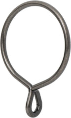 Ivilon Drapery Eyelet Curtain Rings - 2.3" Ring for Curtain Hook Pins, Set of 14 - Pewter