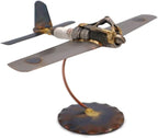 Zero Collectible Handmade Metal Art Figurine, Desk Accessories, Trophy, Boss Gift, Home Office Décor, Aircraft