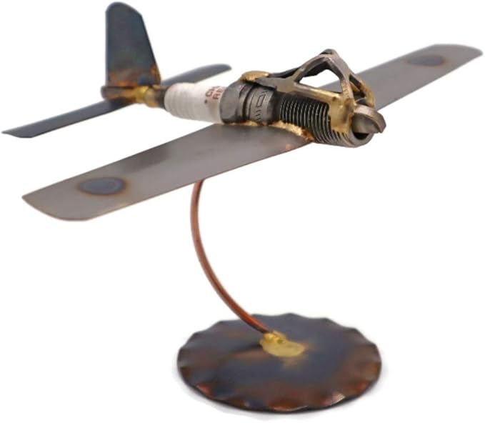 Zero Collectible Handmade Metal Art Figurine, Desk Accessories, Trophy, Boss Gift, Home Office Décor, Aircraft
