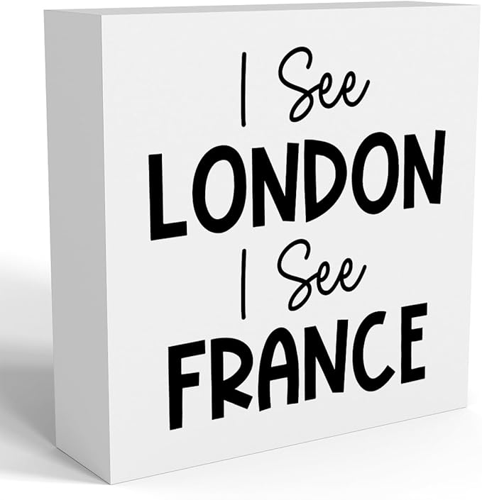 Funny Bathroom Decor, Funny Bathroom Wall Art, Black and White Bathroom Decor, Cute Bathroom Decor, Bathroom Decor for Shelves, Wooden Box Decor Sign for Home Farmhouse Office Living Room Desk Table