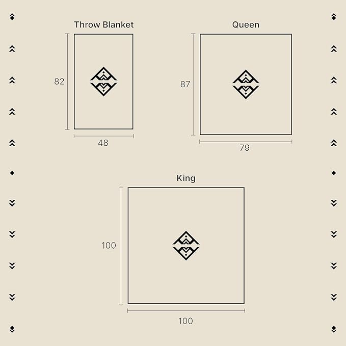 Inca Aztec Throw, Queen, King Blanket | Southwest Indian Navajo Boho Style | Native Cover for Camping, Bedding, Couch, Vanlife | Faux Alpaca, Lightweight, Hypoallergenic (Obsidian Black, King)