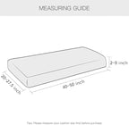 Yates Home PU Leather Couch Sofa Cushion Slipcover Water-Proof Elastic Chair RV Seat Covers Sofa Furniture Protector Slip Cover for Seater Replacement in Living Room（Loveseat, Beige）