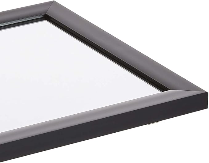 Amazon Basics Rectangular Wall Mount Mirror 16" x 20" - Standard Trim, Black