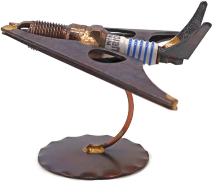Stealth Plane (F-117) Collectible Handmade Metal Art Figurine, Desk Accessories, Trophy, Boss Gift, Home Office Décor, Aircraft