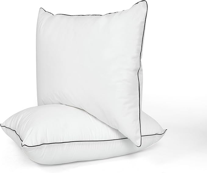 Bed Pillows Queen Size Set of 2 - Pillows for Side and Back Sleepers, Super Soft Down Alternative Microgel Filled Pillows | Comfortable Hotel Luxury Cooling Pillow 20x30 Inches