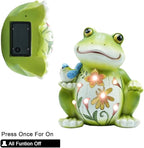 Solar Outdoor Frog Statue Lighting, Waterproof Frog Statue Light,Outdoor Lighting, Decorations for Patio,Yard,Lawn, Porch, Ornament