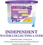 CANAGER Moisture Absorber Box-Odor Eliminator,Absorb Excess Moisture. Suitable for Wardrobe, Bedroom, Kitchen and Bathroom-6 Packs, Effectively Collect Water, Fresh Air,Freesia. Fuchsia