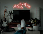LED Decorative Lights USB Mountains Sunrise Sunset Led Neon Signs Home Decoration Wall Art Holiday Gift Brightness Adjustable 16.5''x9.5''
