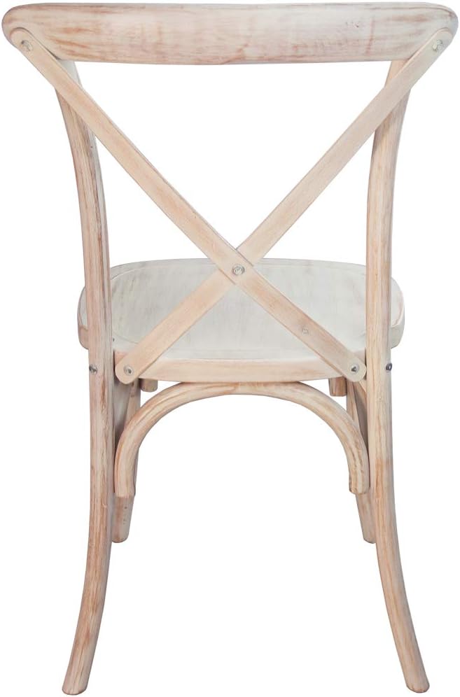 EMMA + OLIVER Lime Wash X-Back Chair