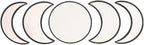 5 pcs Scandinavian Natural Decor Acrylic Moonphase Mirrors Interior Design Wooden Moon Phase Mirror Bohemian Wall Decoration for Home Living Room Bedroom Decor - No Need to Punch (Black)